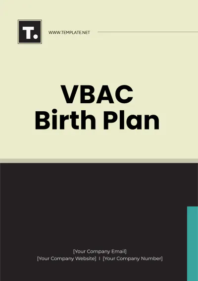 Free VBAC Birth Plan Template to Edit Online