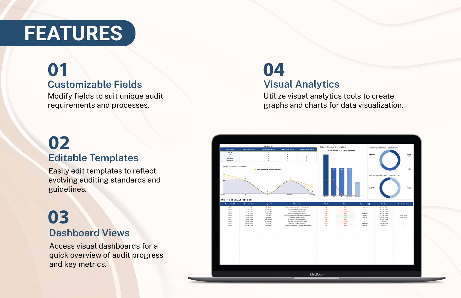 Finance Audit Observation Tracking Template