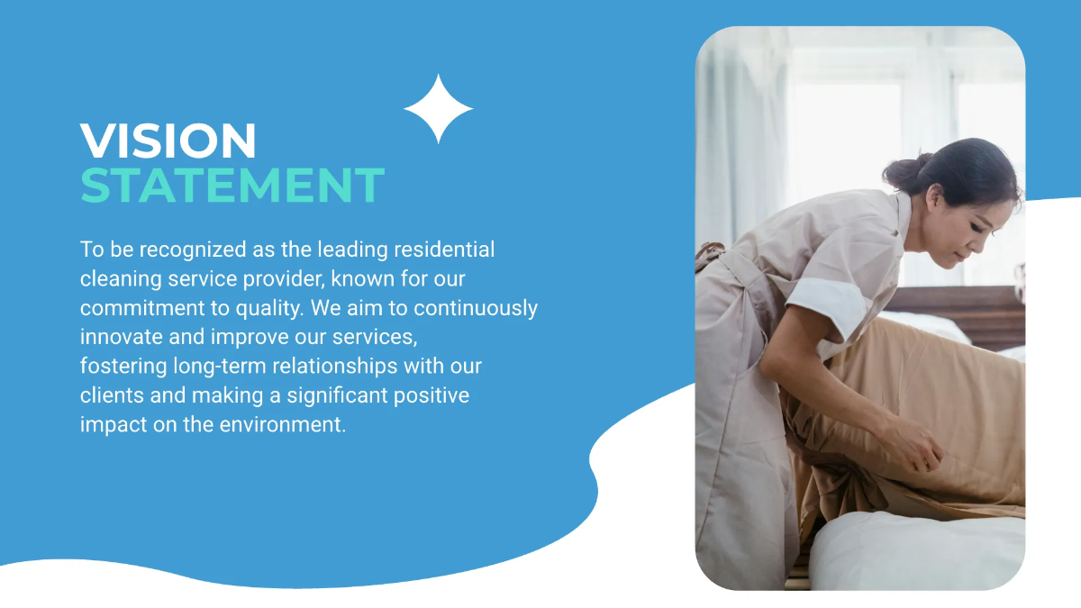 Free Residential Cleaning Services Overview Presentation Template to Edit Online