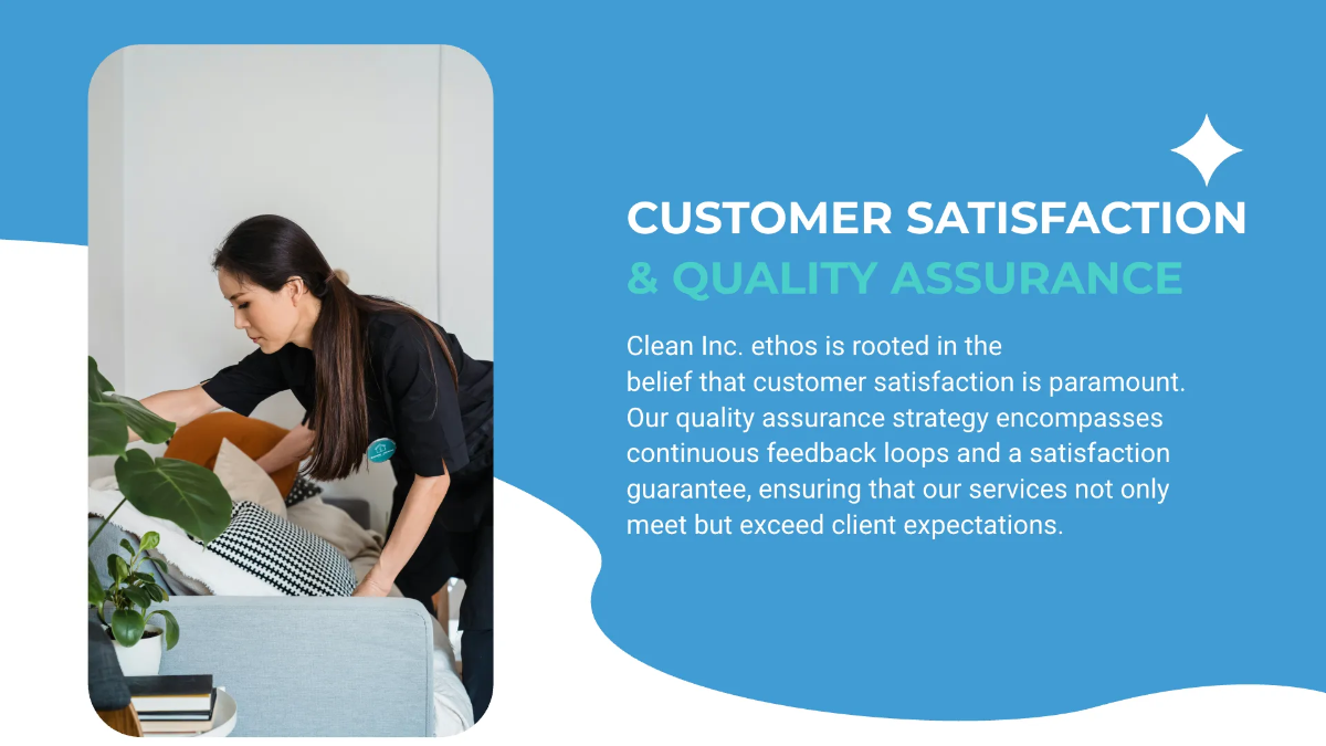 Free Residential Cleaning Services Overview Presentation Template to Edit Online