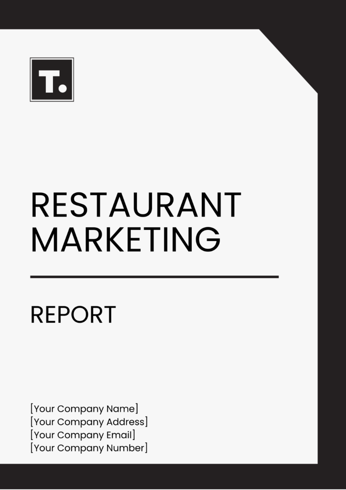 Restaurant Marketing Report Template - Edit Online & Download