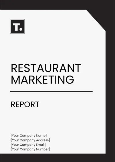 Free Restaurant Marketing Report Template to Edit Online