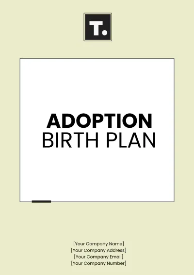 Free Adoption Birth Plan Template to Edit Online