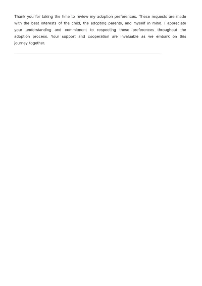 Free Adoption Birth Plan Template to Edit Online