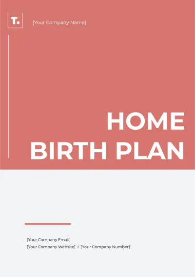 Free Home Birth Plan Template to Edit Online