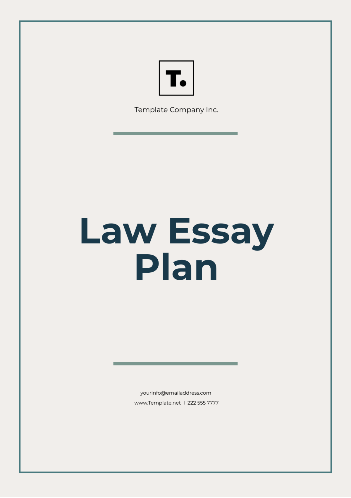 essay plan law