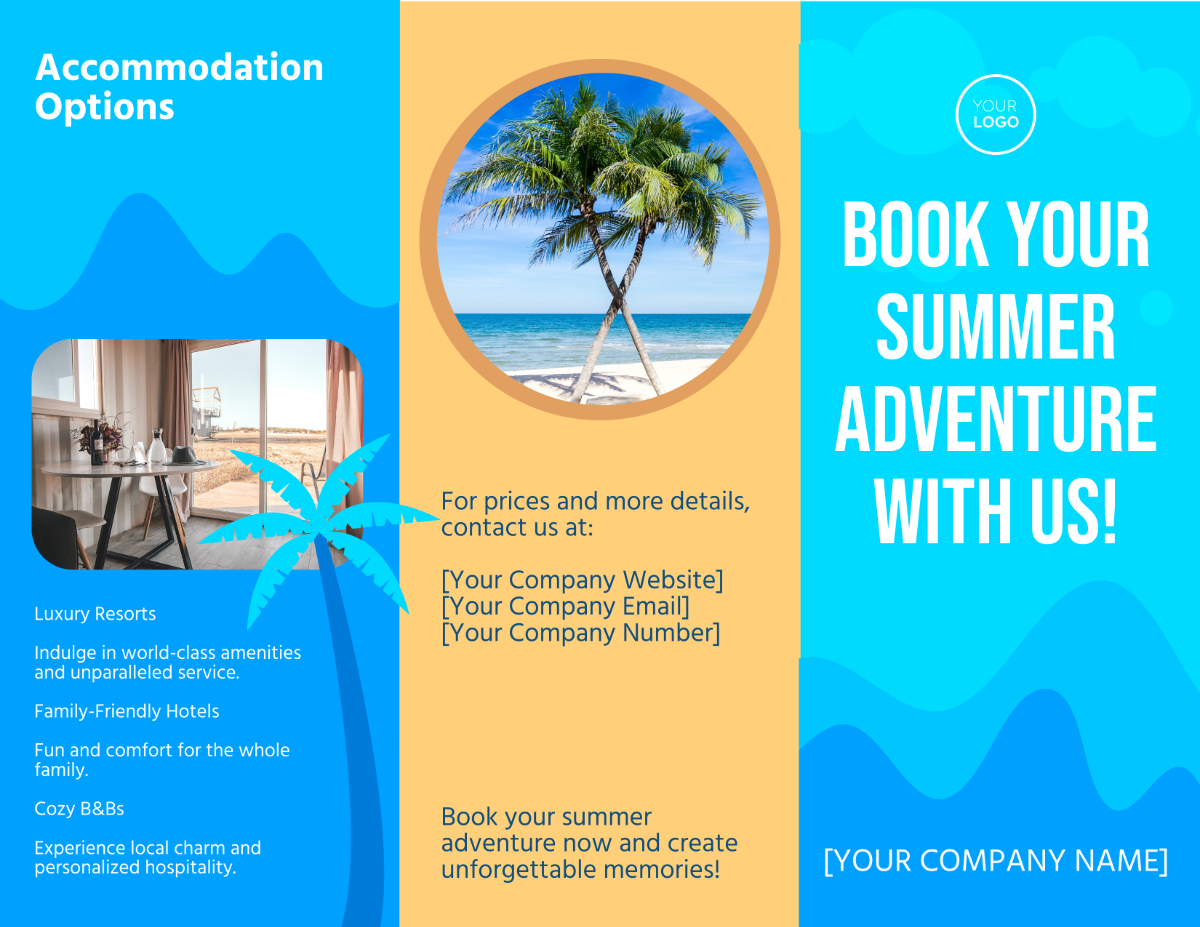 Summer Tourism Brochure Template