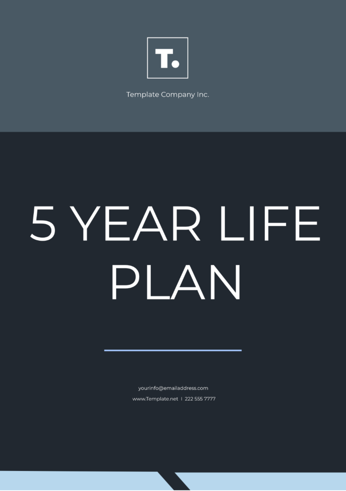 5 Year Life Plan Template