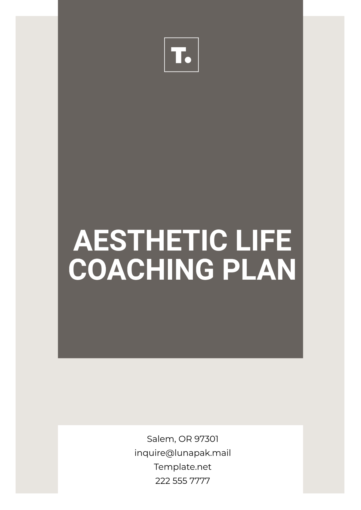 Aesthetic Life Coaching Plan Template - Edit Online & Download