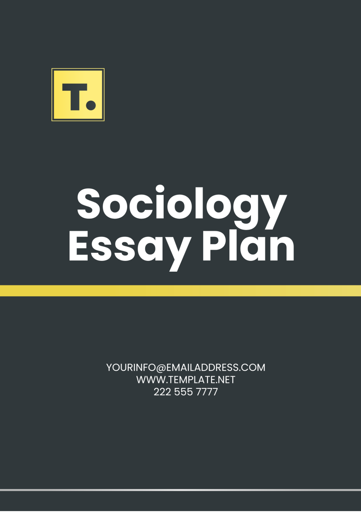 sociology essay template