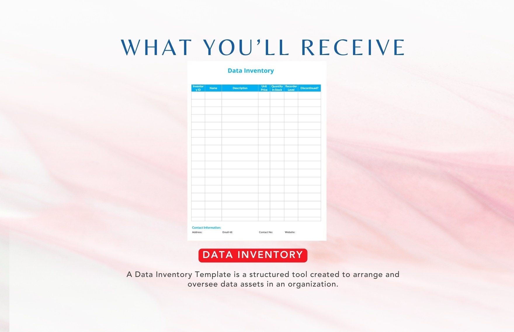 Data Inventory Template