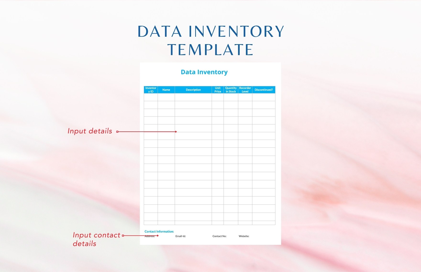 Data Inventory Template