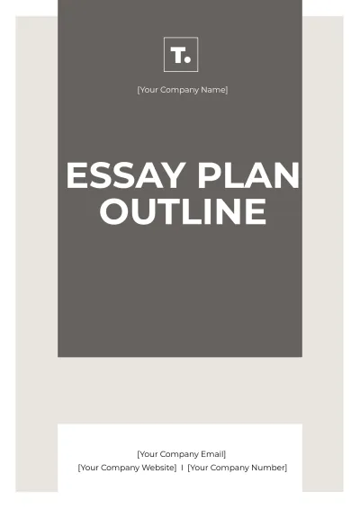 Free Essay Plan Outline Template to Edit Online