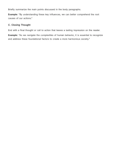 Free Essay Plan Outline Template to Edit Online