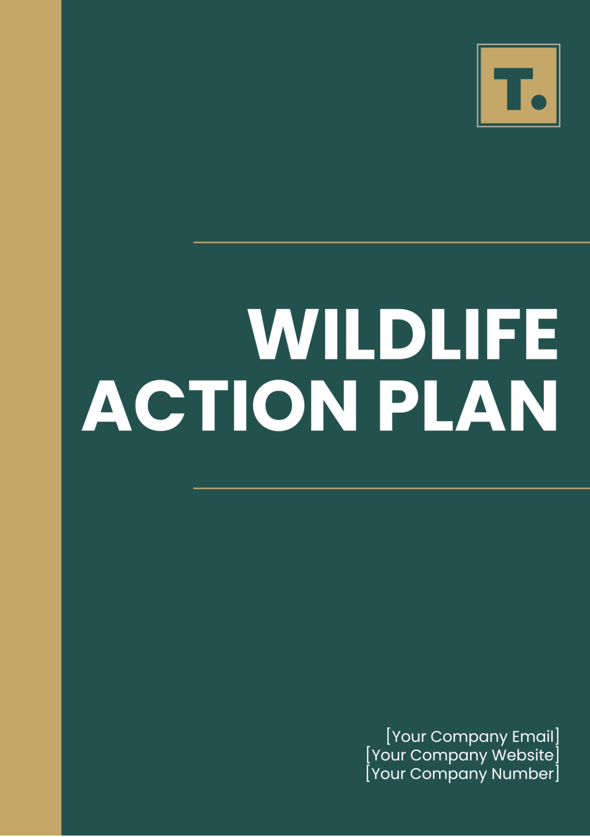Free Wildlife Action Plan Template