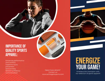 Free Sports Brochure Template to Edit Online