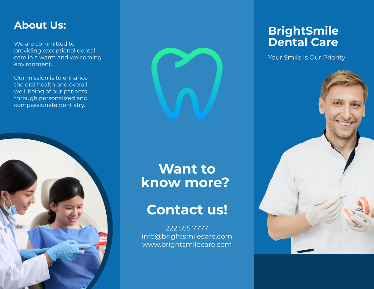 Dental Clinic Brochure Template