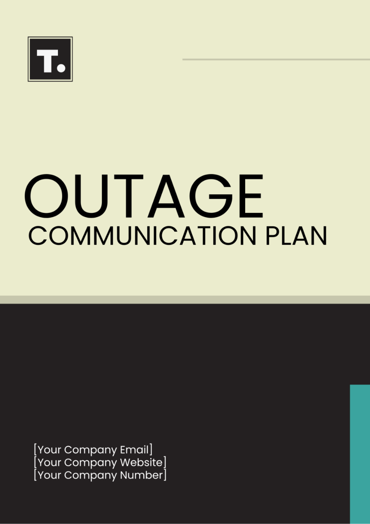 Outage Communication Plan Template - Edit Online & Download