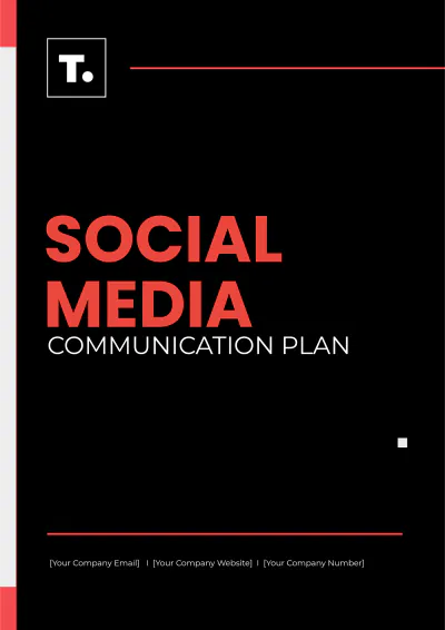 Free Social Media Communication Plan Template to Edit Online
