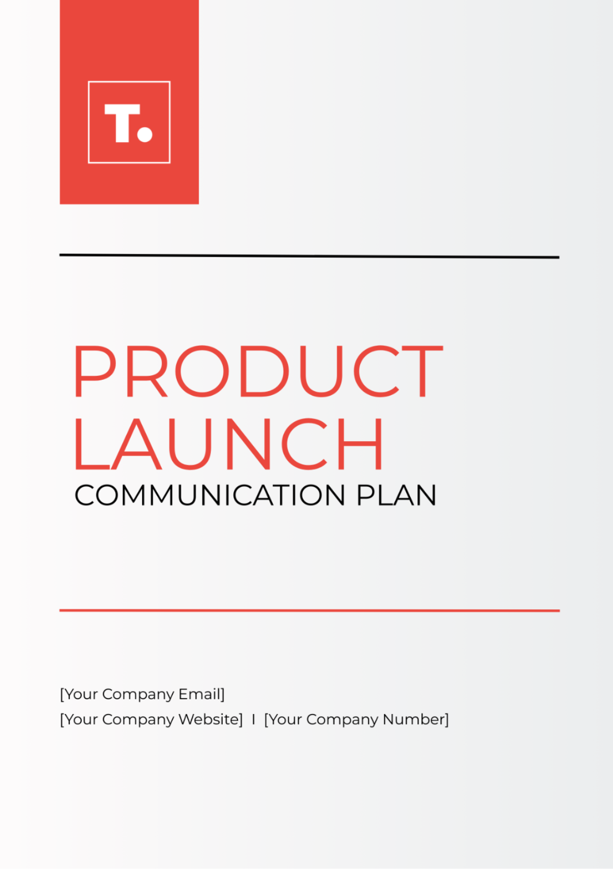 Product Launch Communication Plan Template - Edit Online & Download