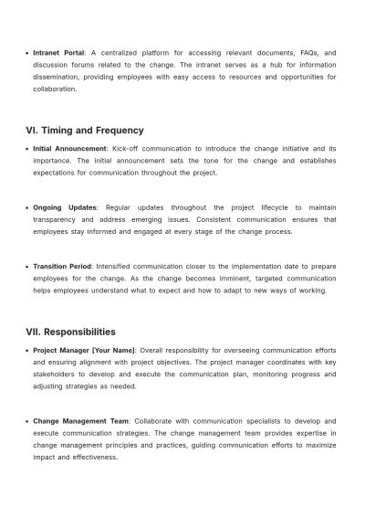 Free Prosci Communication Plan Template to Edit Online