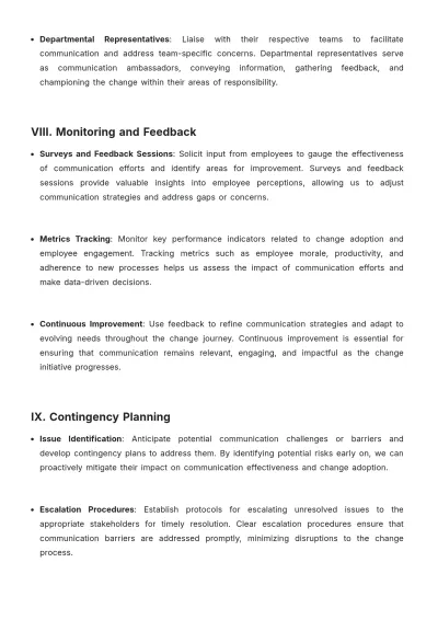 Free Prosci Communication Plan Template to Edit Online