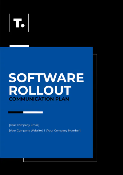 Free Software Rollout Communication Plan Template to Edit Online