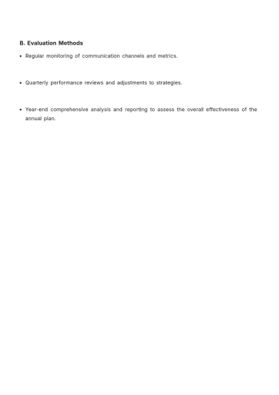 Free Annual Communication Plan Template to Edit Online