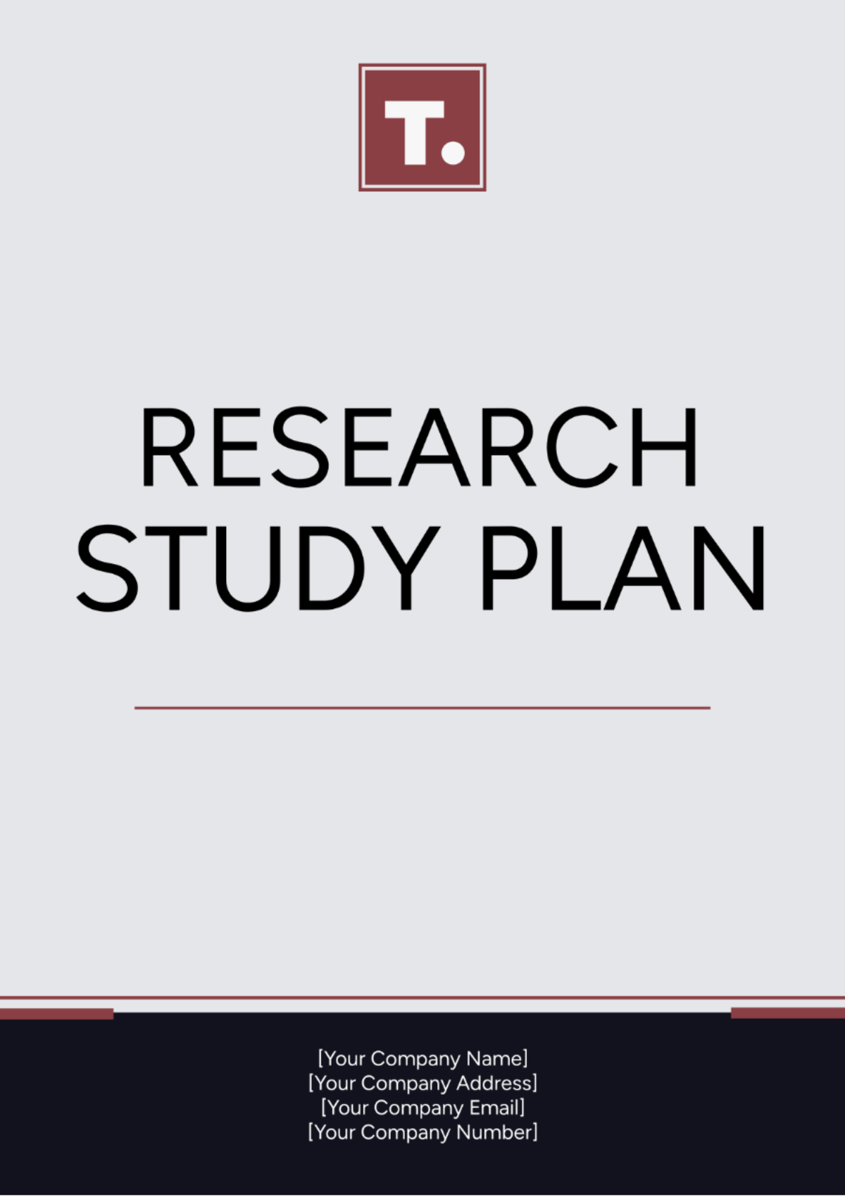 Research Study Plan Template