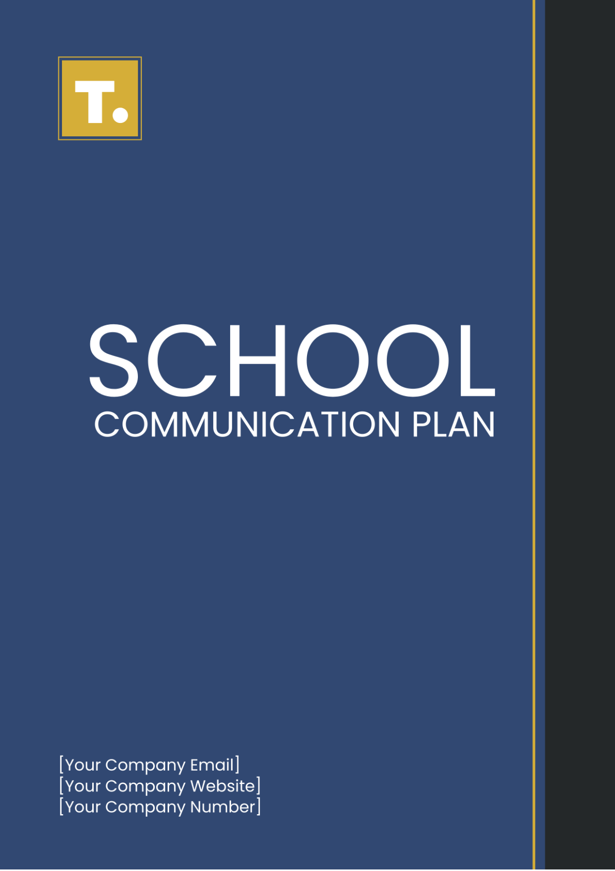 School Communication Plan Template - Edit Online & Download