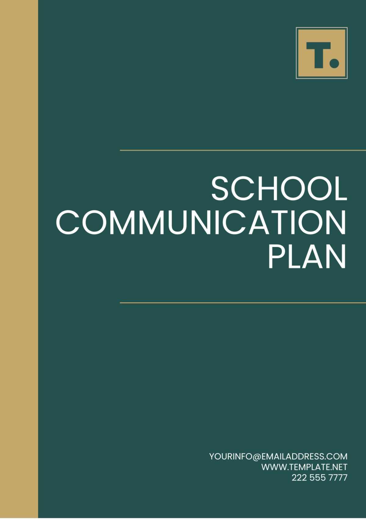 School Communication Plan Template - Edit Online & Download Example 