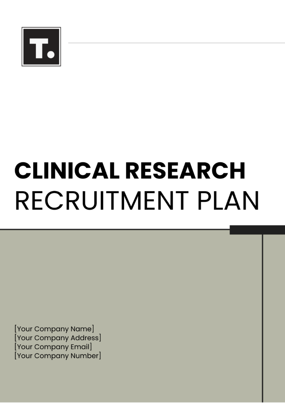 Clinical Research Recruitment Plan Template