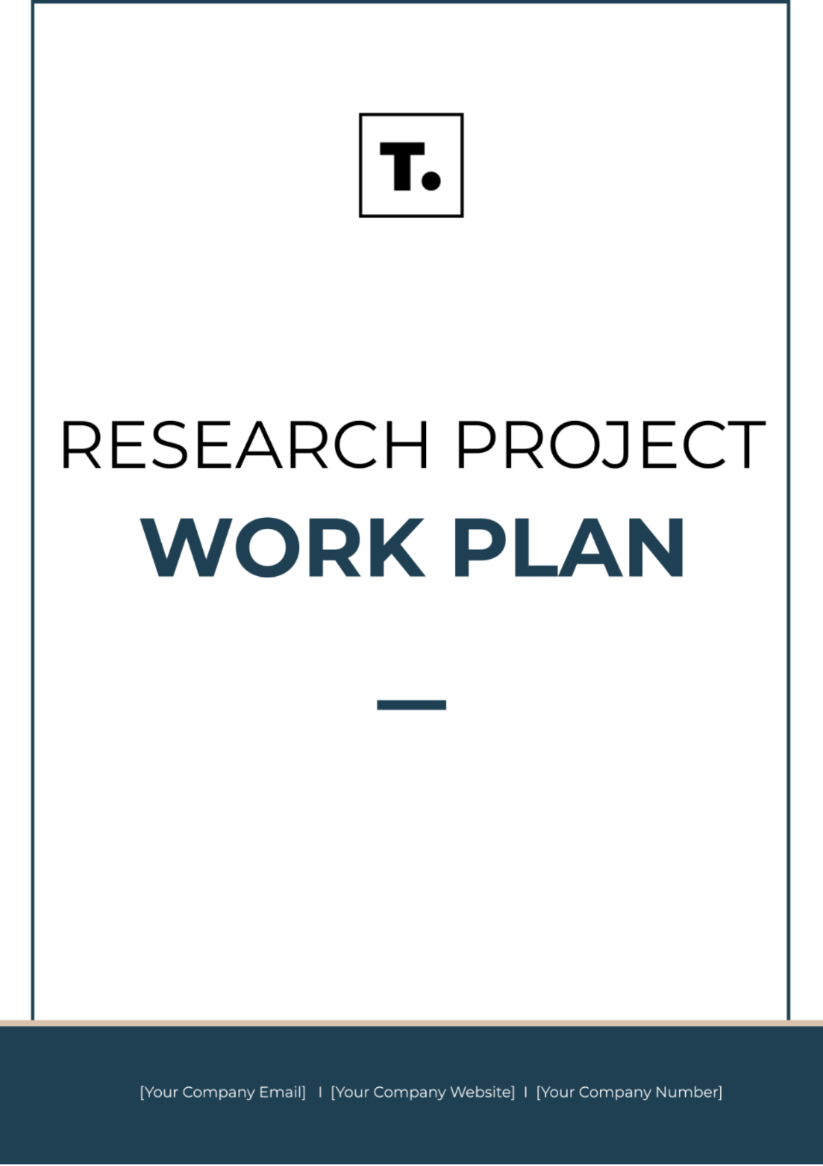 Research Project Work Plan Template