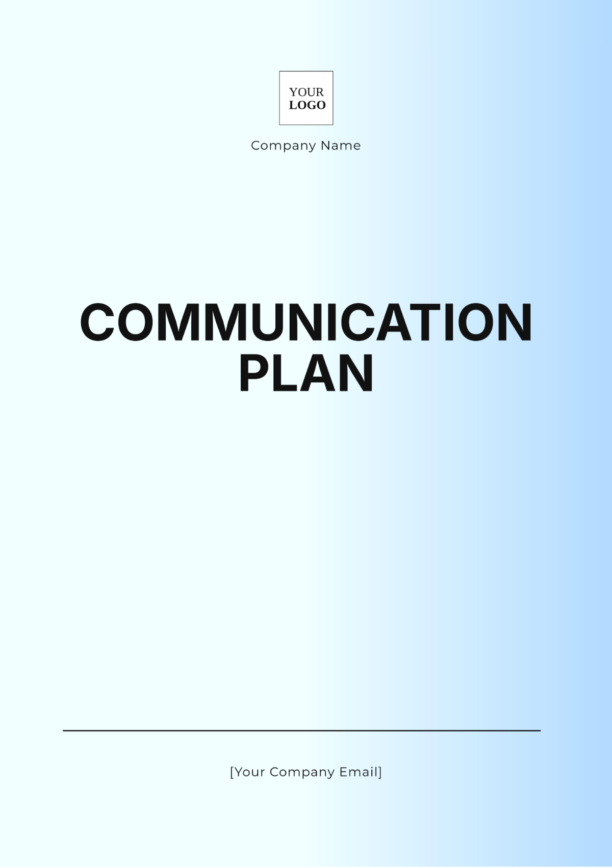 Communication Plan Template - Edit Online & Download