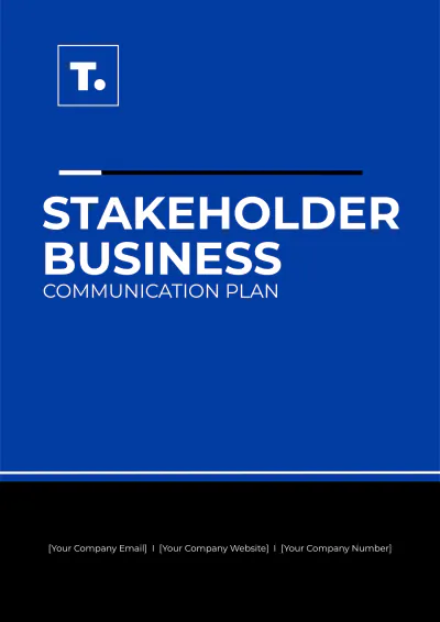 Free Stakeholder Communication Plan Template to Edit Online