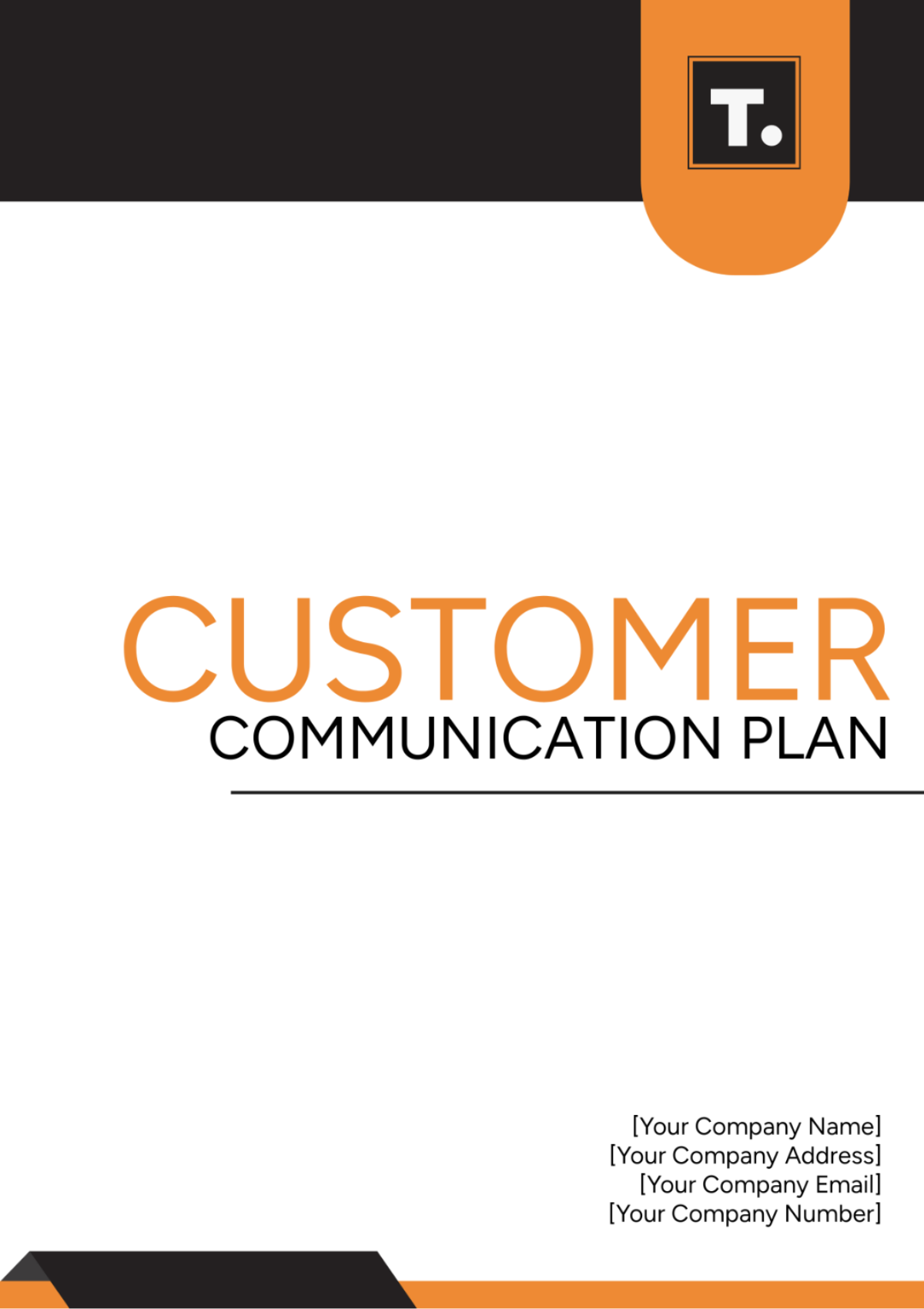 Customer Communication Plan Template - Edit Online & Download