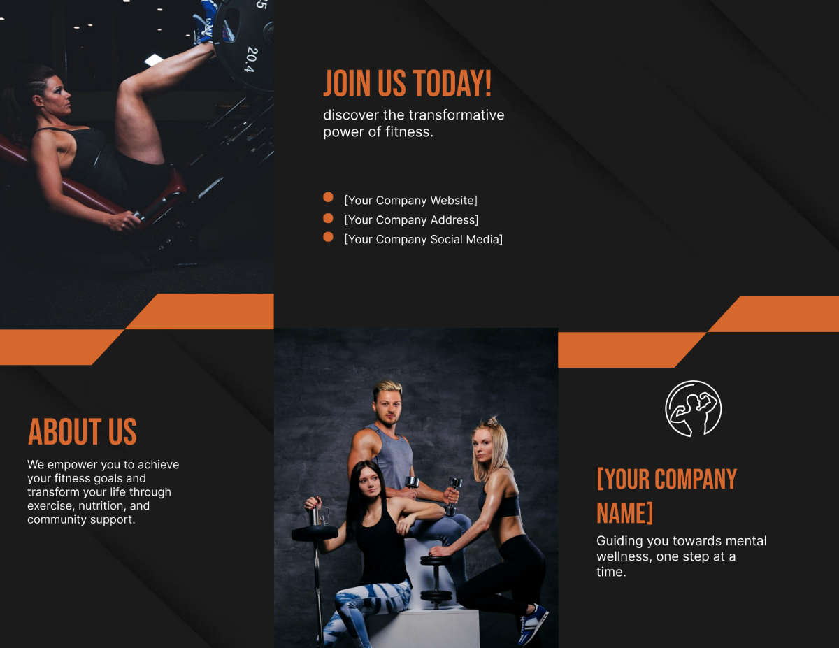 Free Gym & Fitness Brochure Template
