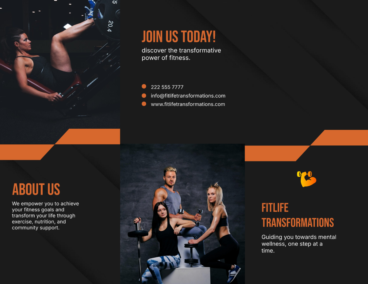 Gym & Fitness Brochure Template