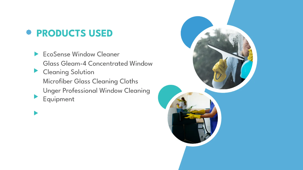 Free Window and Glass Cleaning Services Presentation Template to Edit Online