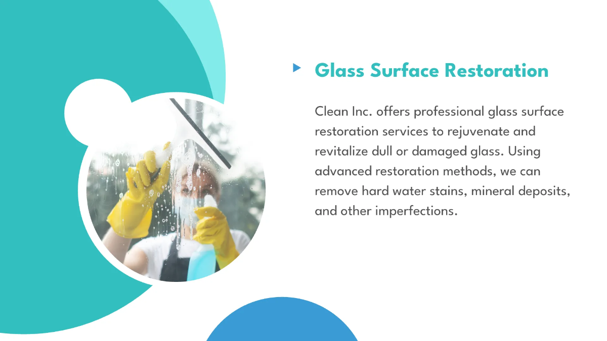 Free Window and Glass Cleaning Services Presentation Template to Edit Online