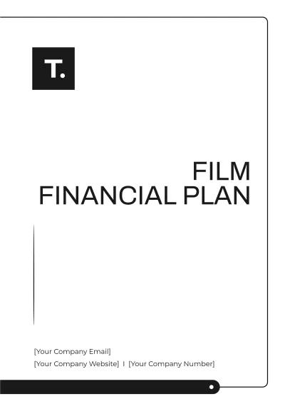 Free Film Financial Plan Template to Edit Online