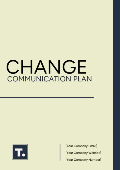 Free Change Communication Plan Template to Edit Online