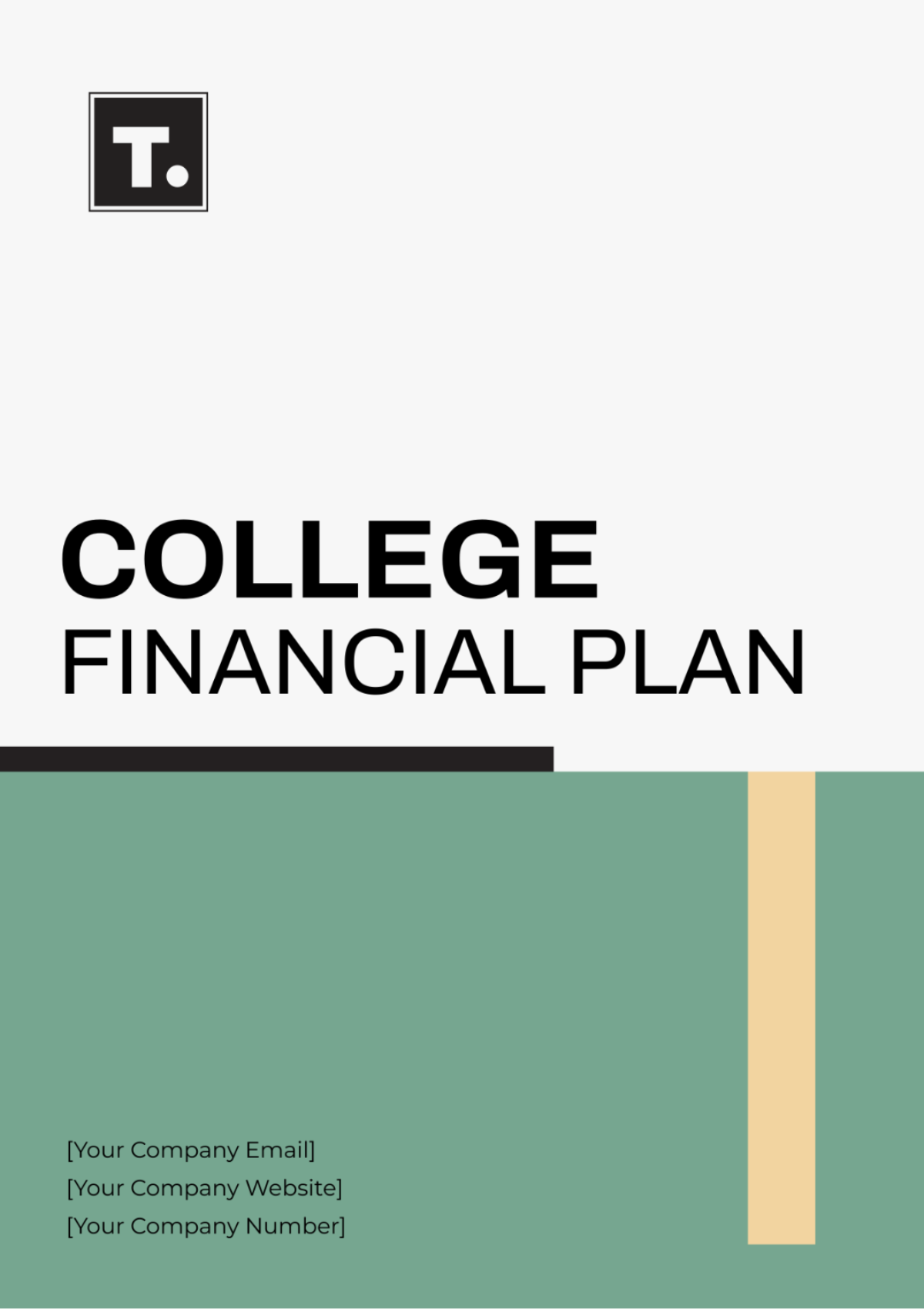 Free College Financial Plan Template To Edit Online