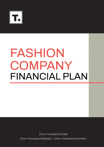 Free Fashion Company Financial Plan Template to Edit Online