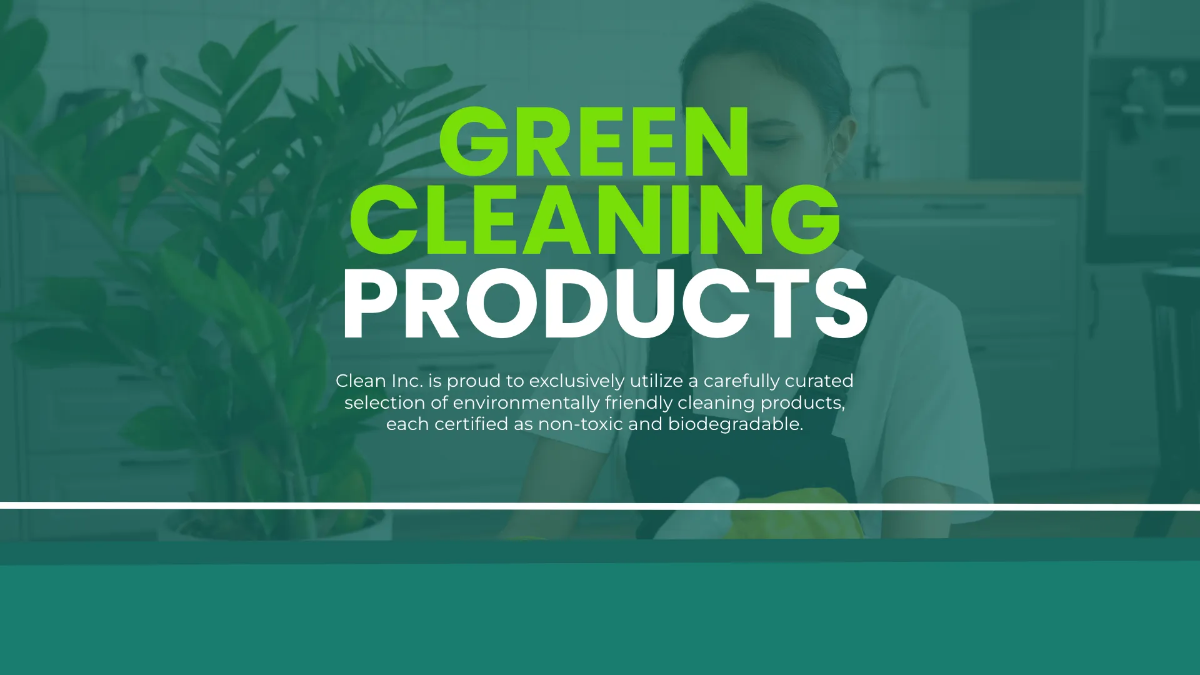 Free Eco-Friendly Cleaning Practices Presentation Template to Edit Online