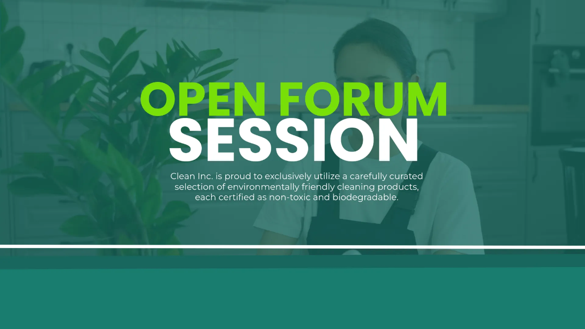 Free Eco-Friendly Cleaning Practices Presentation Template to Edit Online