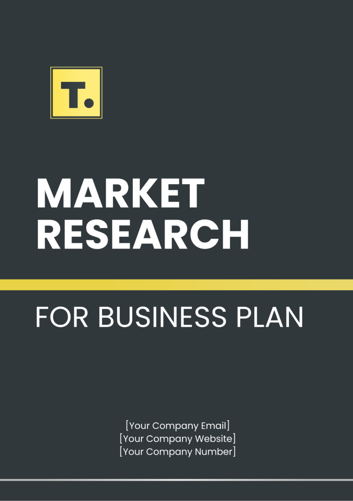 Market Research Template For Business Plan