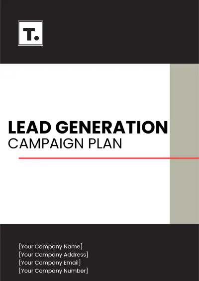 Free Lead Generation Campaign Plan Template to Edit Online
