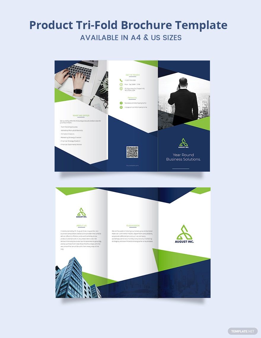 Product Promotion Tri-Fold Brochure Template