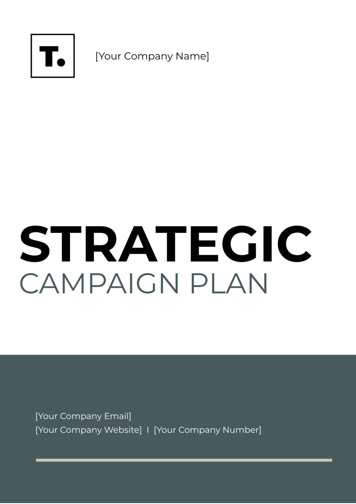 Free Strategic Campaign Plan Template to Edit Online